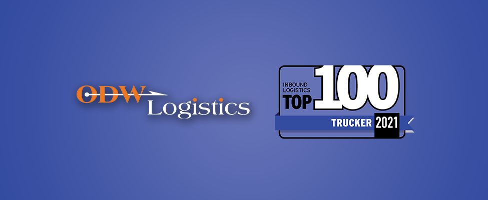 ODW Logistics named to Inbound Logistics' Top 100 Trucker list for 2021