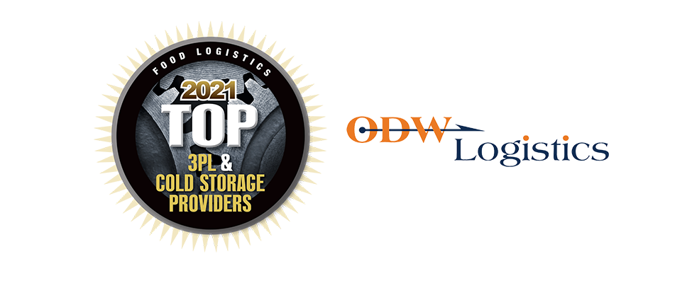 ODW Logistics Named to Food Logistics’ 2021 Top 3PL & Cold Storage Providers List